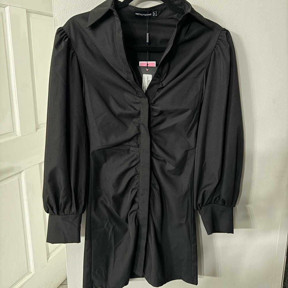 PrettyLittleThing Black Dress